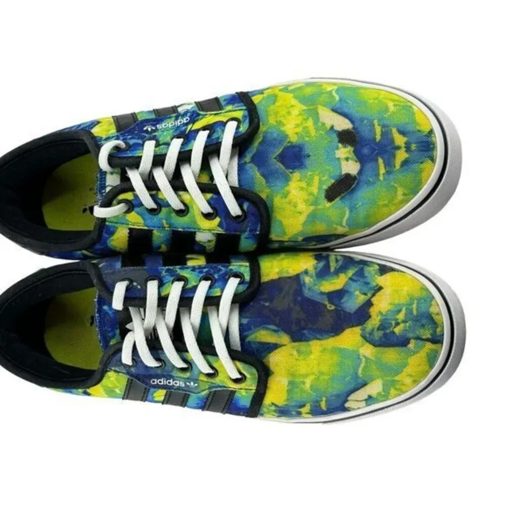 Adidas Skateboard Shoe Unisex Blue / Green Deadstock Size Men 8 /‎ Women 9.5